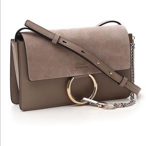 Chloe small suede leather faye shoulder bag